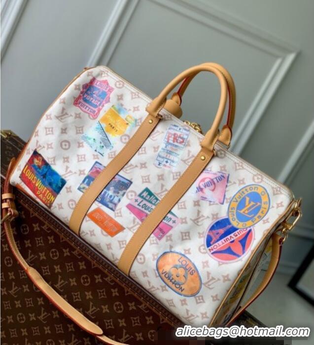 Best Price Louis Vuitton Keepall Bandouliere 45 Travel Bag in Monogram Dune Canvas M14736 2025