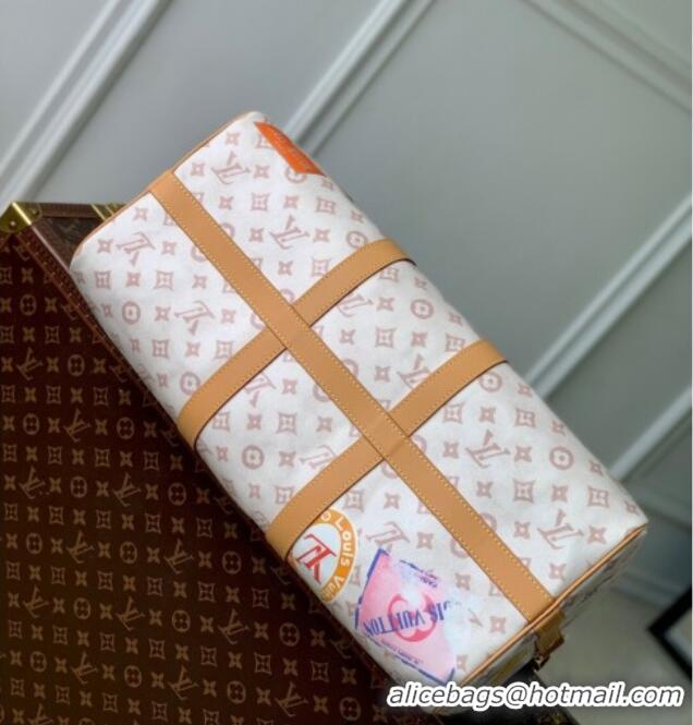 Best Price Louis Vuitton Keepall Bandouliere 45 Travel Bag in Monogram Dune Canvas M14736 2025