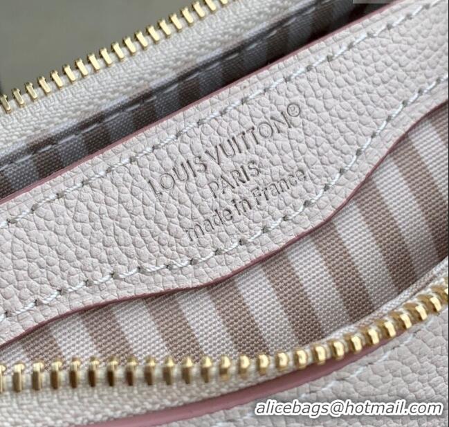 Top Quality Louis Vuitton Boulogne bag in Eden Beige Debossed Leather M14634 2025