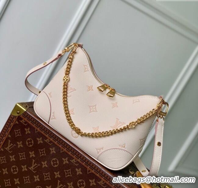 Top Quality Louis Vuitton Boulogne bag in Eden Beige Debossed Leather M14634 2025