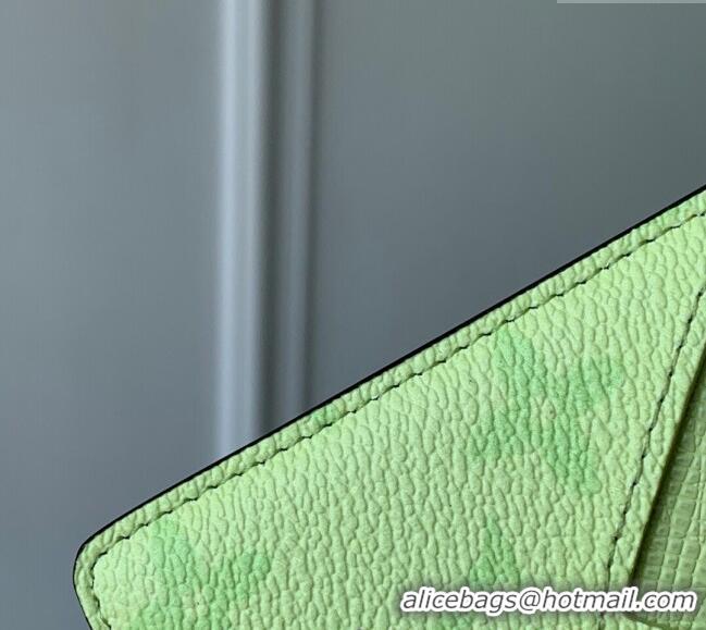 Best Quality Louis Vuitton Porte-Cartes Magnet Card Holder in Monogram Canvas and Leather M14120 Lemon Yellow 2025