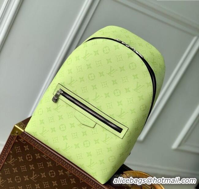Top Quality Louis Vuitton Discovery Slim Backpack Bag in Monogram Canvas and Leather M14076 Lemon Yellow 2025