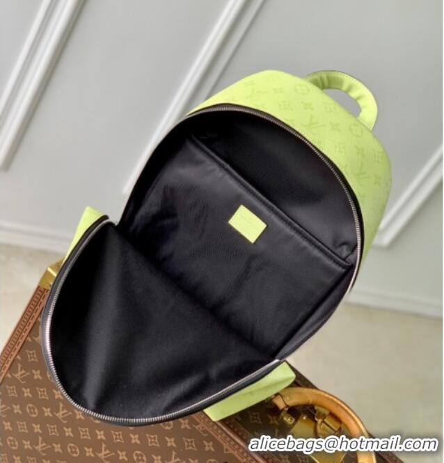 Top Quality Louis Vuitton Discovery Slim Backpack Bag in Monogram Canvas and Leather M14076 Lemon Yellow 2025