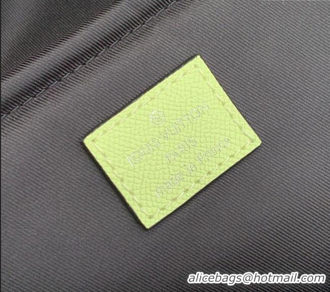 Top Quality Louis Vuitton Discovery Slim Backpack Bag in Monogram Canvas and Leather M14076 Lemon Yellow 2025