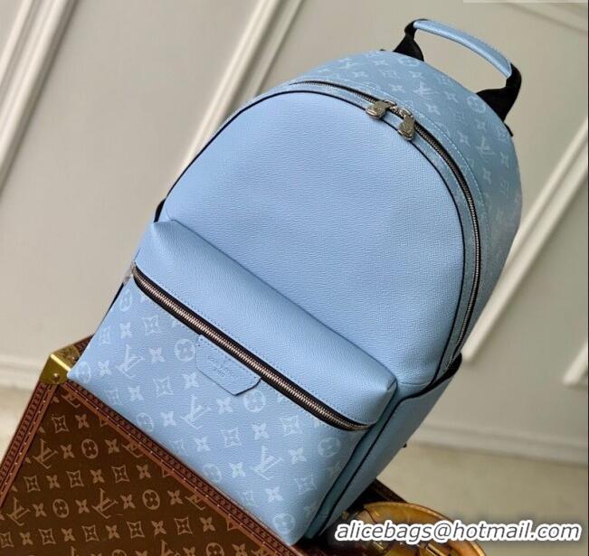 Promotional Louis Vuitton Discovery Slim Backpack Bag in Monogram Canvas and Leather M14072 Sky Blue 2025