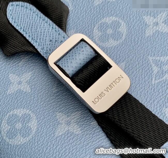 Promotional Louis Vuitton Discovery Slim Backpack Bag in Monogram Canvas and Leather M14072 Sky Blue 2025