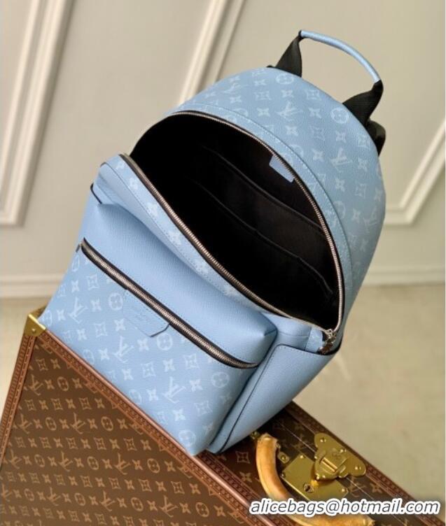Promotional Louis Vuitton Discovery Slim Backpack Bag in Monogram Canvas and Leather M14072 Sky Blue 2025