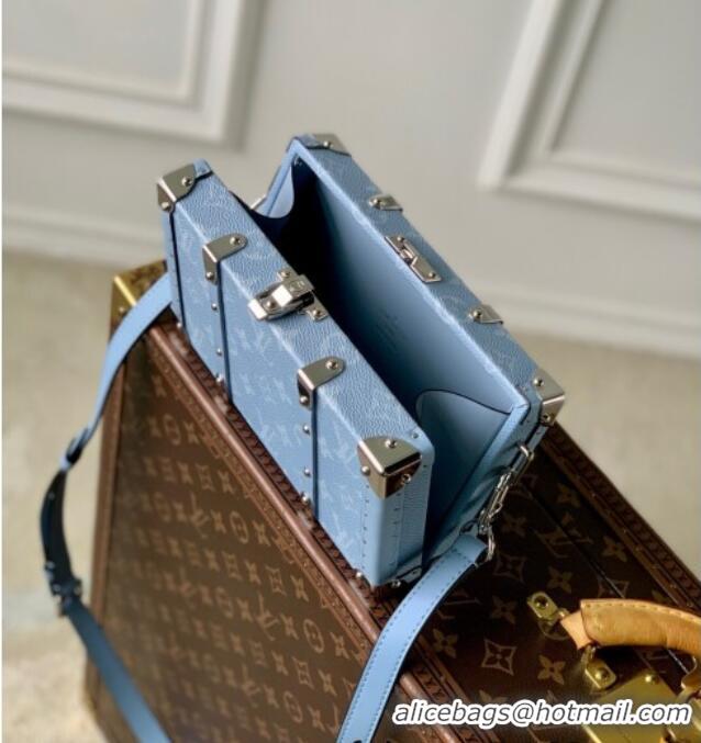 Well Crafted Louis Vuitton Wallet Trunk Taigarama Bag in Sky Blue Monogram Canvas and Leather M13562 2025