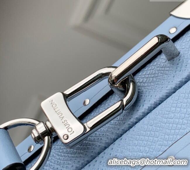 Well Crafted Louis Vuitton Wallet Trunk Taigarama Bag in Sky Blue Monogram Canvas and Leather M13562 2025