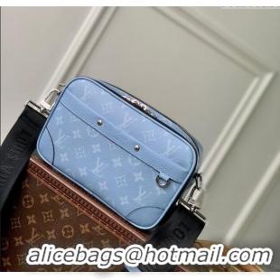 Big Discount Louis Vuitton Alpha Messenger Bag in Sky Blue Monogram Canvas and Leather M14073 2025