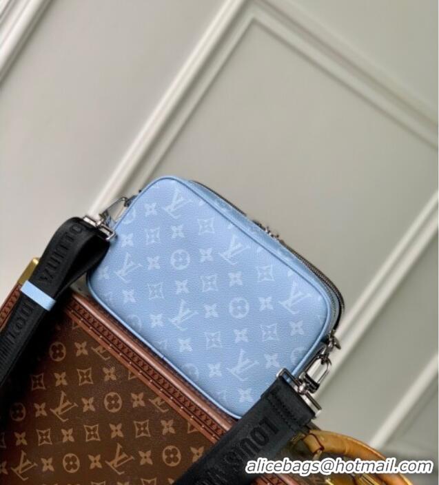 Big Discount Louis Vuitton Alpha Messenger Bag in Sky Blue Monogram Canvas and Leather M14073 2025
