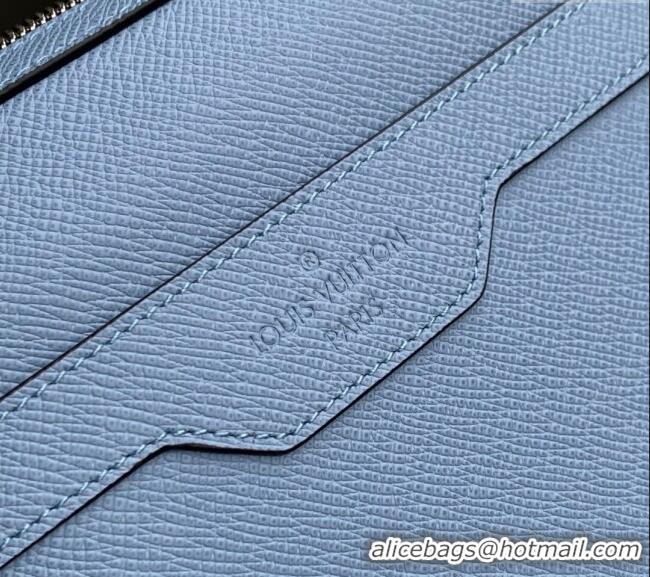 Top Grade Louis Vuitton Trio Messenger Bag in Sky Blue Monogram Canvas and Leather M14069 2025