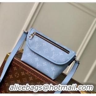 Cheap Price Louis Vuitton Pulse Wearable Wallet Bag in Sky Blue Monogram Canvas and Leather M14116 2025