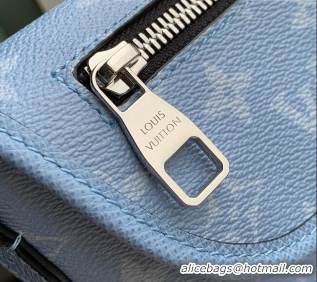 Cheap Price Louis Vuitton Pulse Wearable Wallet Bag in Sky Blue Monogram Canvas and Leather M14116 2025