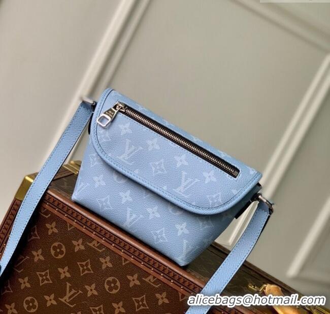 Cheap Price Louis Vuitton Pulse Wearable Wallet Bag in Sky Blue Monogram Canvas and Leather M14116 2025