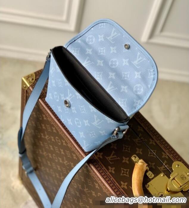 Cheap Price Louis Vuitton Pulse Wearable Wallet Bag in Sky Blue Monogram Canvas and Leather M14116 2025