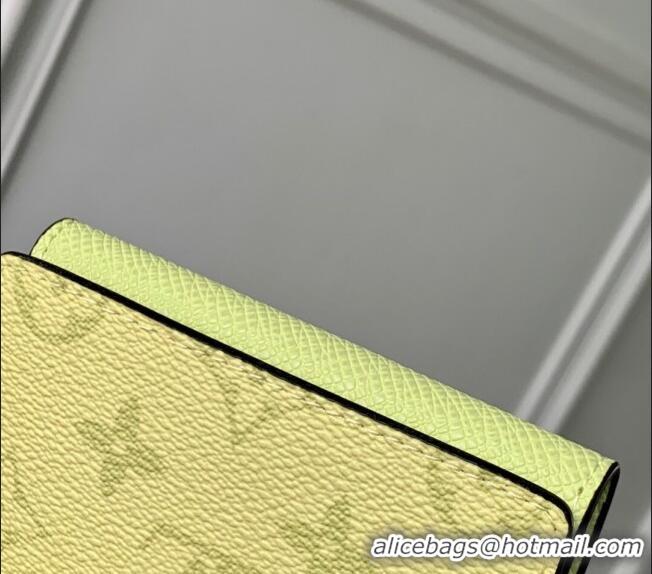 Best Price Louis Vuitton Envelope Business Card Holder in Monogram Canvas and Leather M14118 Lemon Yellow 2025