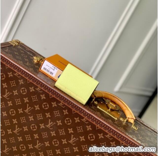 Best Price Louis Vuitton Envelope Business Card Holder in Monogram Canvas and Leather M14118 Lemon Yellow 2025