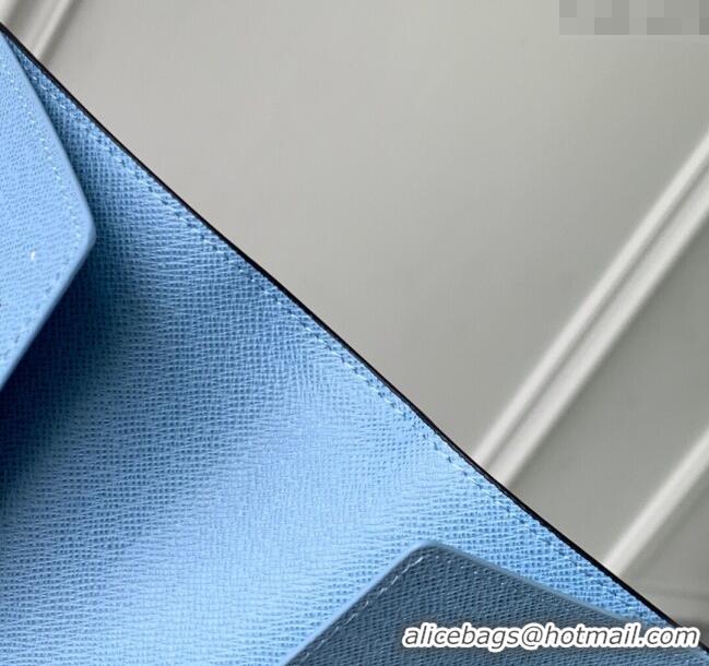 Promotional Louis Vuitton Passport Cover in Sky Blue Monogram Canvas and Leather M14358 2025