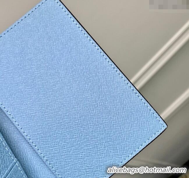 Promotional Louis Vuitton Passport Cover in Sky Blue Monogram Canvas and Leather M14358 2025