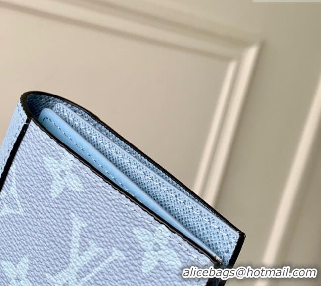 Promotional Louis Vuitton Passport Cover in Sky Blue Monogram Canvas and Leather M14358 2025