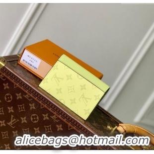 Top Grade Louis Vuitton Passport Cover in Lemon Yellow Monogram Canvas and Leather M14115 2025