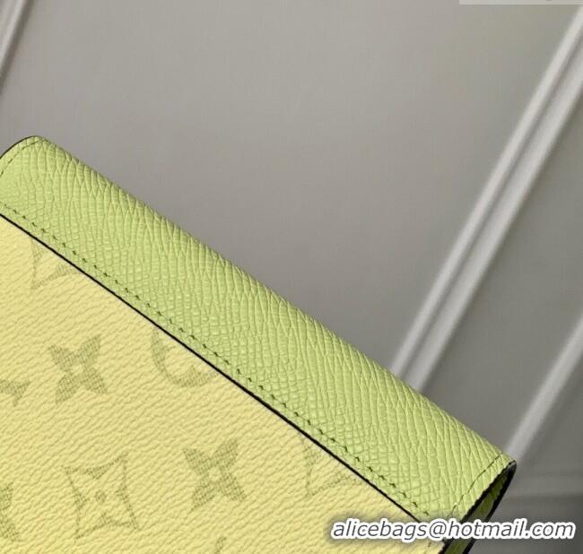 Top Grade Louis Vuitton Passport Cover in Lemon Yellow Monogram Canvas and Leather M14115 2025