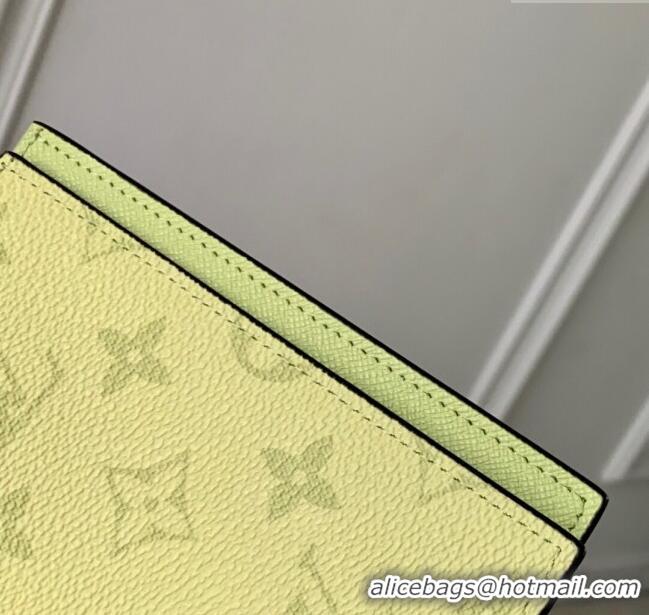 Top Grade Louis Vuitton Passport Cover in Lemon Yellow Monogram Canvas and Leather M14115 2025