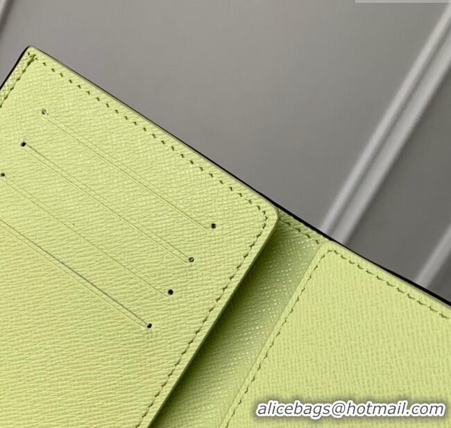 Top Grade Louis Vuitton Passport Cover in Lemon Yellow Monogram Canvas and Leather M14115 2025