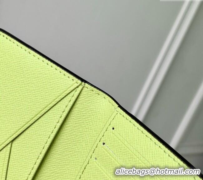 Unique Grade Louis Vuitton Pocket Organizer Wallet in Lemon Yellow Monogram Canvas and Leather M14113 2025