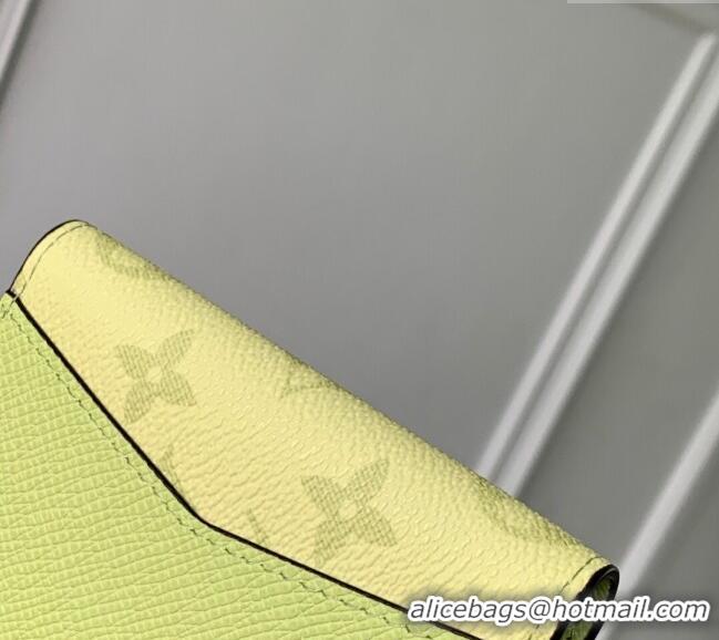 Unique Grade Louis Vuitton Pocket Organizer Wallet in Lemon Yellow Monogram Canvas and Leather M14113 2025