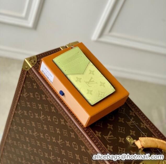 Grade Design Louis Vuitton Coin Card Holder in Lemon Yellow Monogram Canvas and Leather M14109 2025