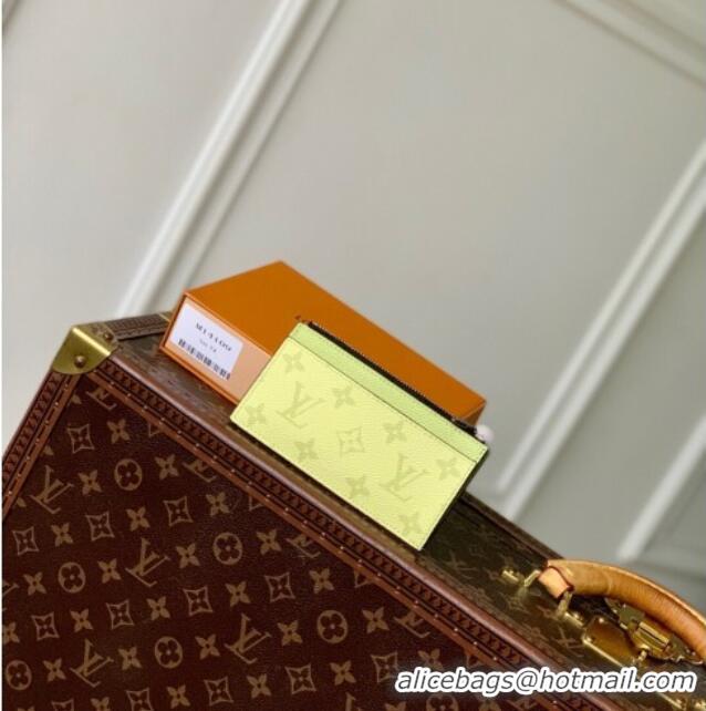 Grade Design Louis Vuitton Coin Card Holder in Lemon Yellow Monogram Canvas and Leather M14109 2025