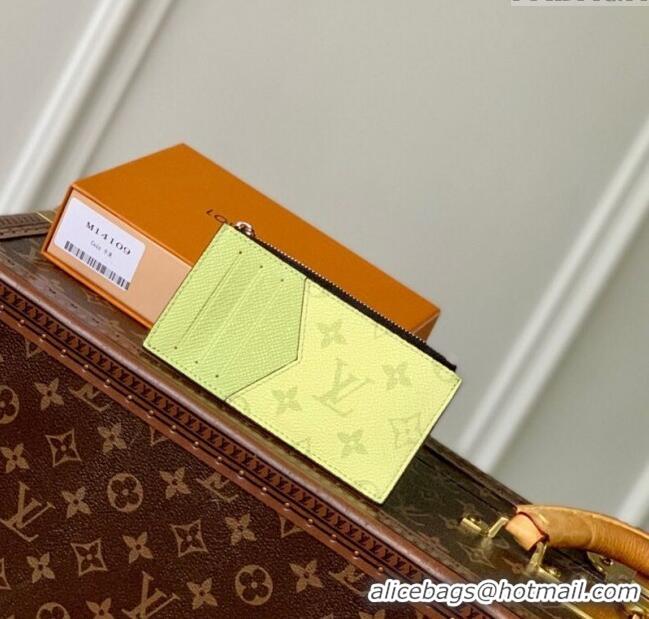 Grade Design Louis Vuitton Coin Card Holder in Lemon Yellow Monogram Canvas and Leather M14109 2025