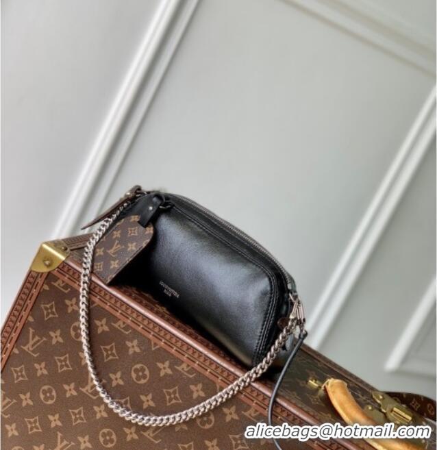 Trendy Design Louis Vuitton Pochette Vibe Bag in Lambskin leather M14544 Black 2025