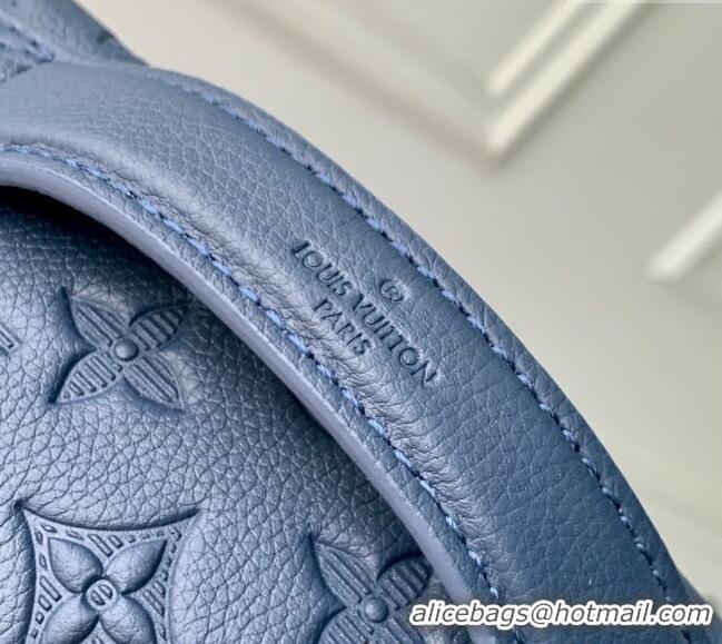 Unique Grade Louis Vuitton Rush Bumbag in Monogram Shadow Leather M14784 Navy Blue 2025