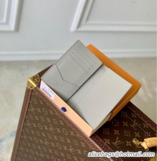 Promotional Louis Vuitton Passport Cover in Sand Grey Monogram Shadow Leather M14798 2025