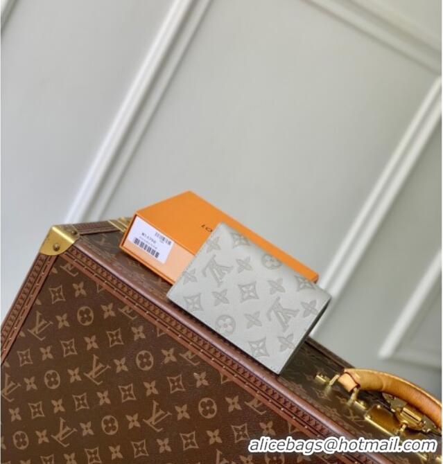 Promotional Louis Vuitton Passport Cover in Sand Grey Monogram Shadow Leather M14798 2025