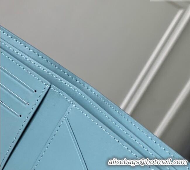 Grade Design Louis Vuitton Multiple Wallet in Sky Blue Monogram Shadow Leather M14802 2025