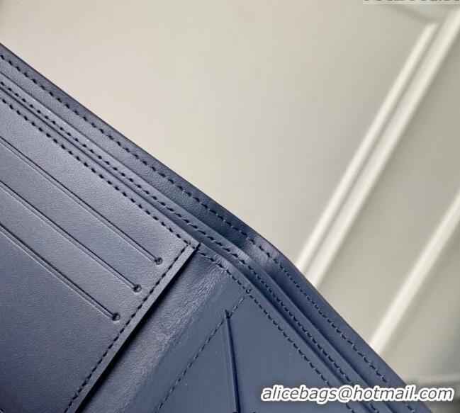 Good Taste Louis Vuitton Multiple Wallet in Navy Blue Monogram Shadow Leather M14787 2025
