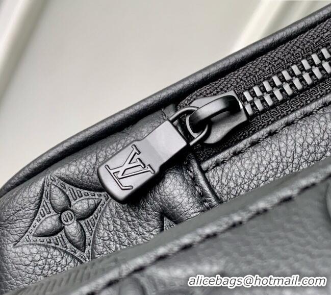 Well Crafted Louis Vuitton Hobo Cargo Bag in Black Monogram Shadow Leather M14778 2025
