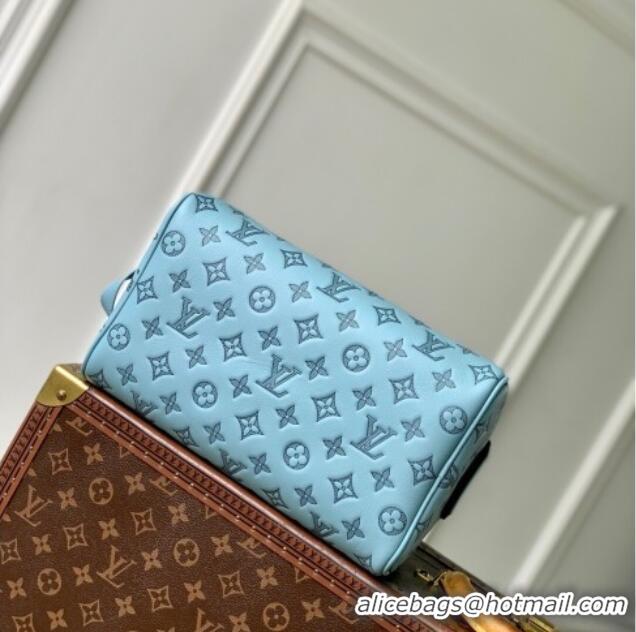 Top Quality Louis Vuitton Dopp Kit Clutch in Sky Blue Monogram Shadow Leather M14885 2025