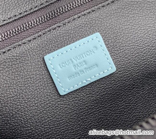 Top Quality Louis Vuitton Dopp Kit Clutch in Sky Blue Monogram Shadow Leather M14885 2025