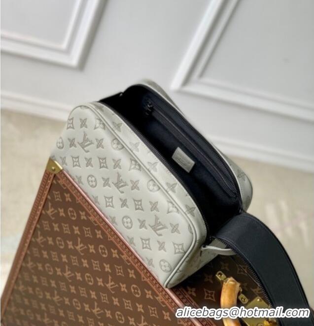 Buy Fashionable Louis Vuitton Dopp Kit Clutch in Sand Grey Monogram Shadow Leather M14843 2025