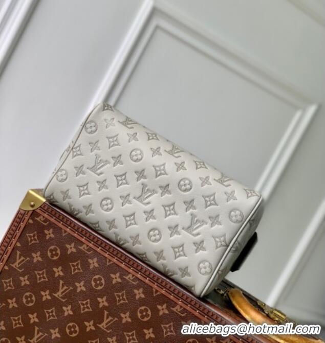 Buy Fashionable Louis Vuitton Dopp Kit Clutch in Sand Grey Monogram Shadow Leather M14843 2025