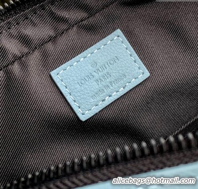 Super Quality Louis Vuitton Trio Messenger bag in Sky Blue Monogram Shadow Leather M14781 2025
