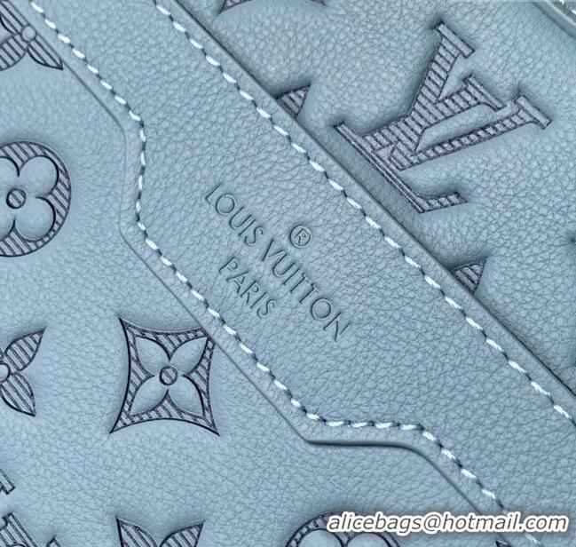 Super Quality Louis Vuitton Trio Messenger bag in Sky Blue Monogram Shadow Leather M14781 2025