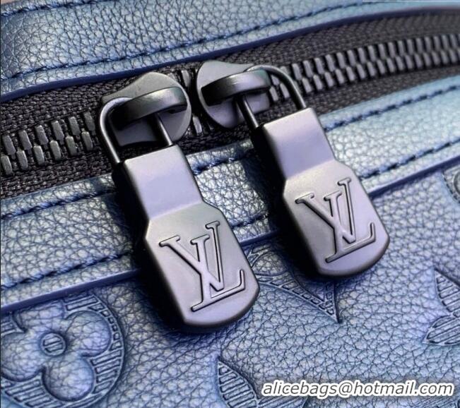 Super Quality Louis Vuitton Discovery Backpack PM Bag in Navy Blue Monogram Shadow Leather M14884 2025