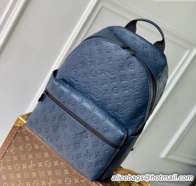 Super Quality Louis Vuitton Discovery Backpack PM Bag in Navy Blue Monogram Shadow Leather M14884 2025