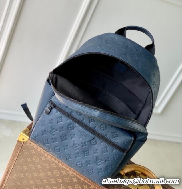 Super Quality Louis Vuitton Discovery Backpack PM Bag in Navy Blue Monogram Shadow Leather M14884 2025